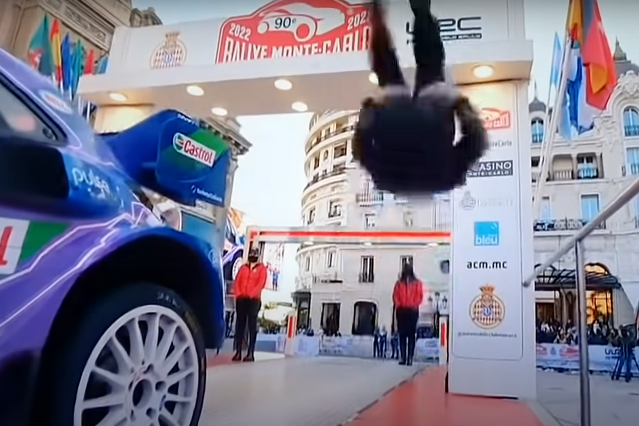 【動画】 セバスチャン・ローブ、47歳の華麗なバク宙 / WRC ラリー・モンテカルロ