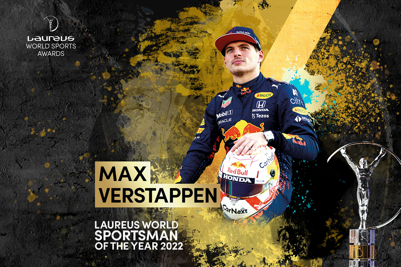 F1王者マックス・フェルスタッペン、ローレウス世界スポーツ賞を受賞