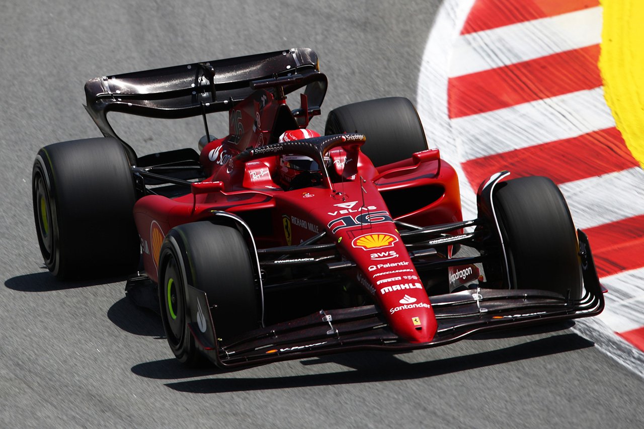 F1スペインGP フリー走行1回目：ルクレール首位でフェラーリが1-2発進！レッドブルF1のフェルスタッペンが3番手