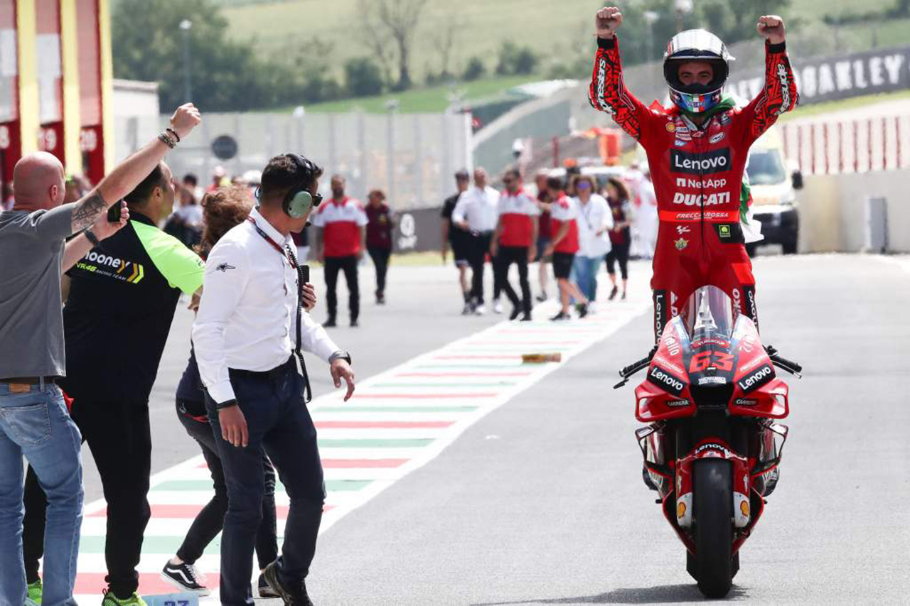 MotoGP イタリアGP：フランチェスコ・バニャイアがムジェロ初優勝
