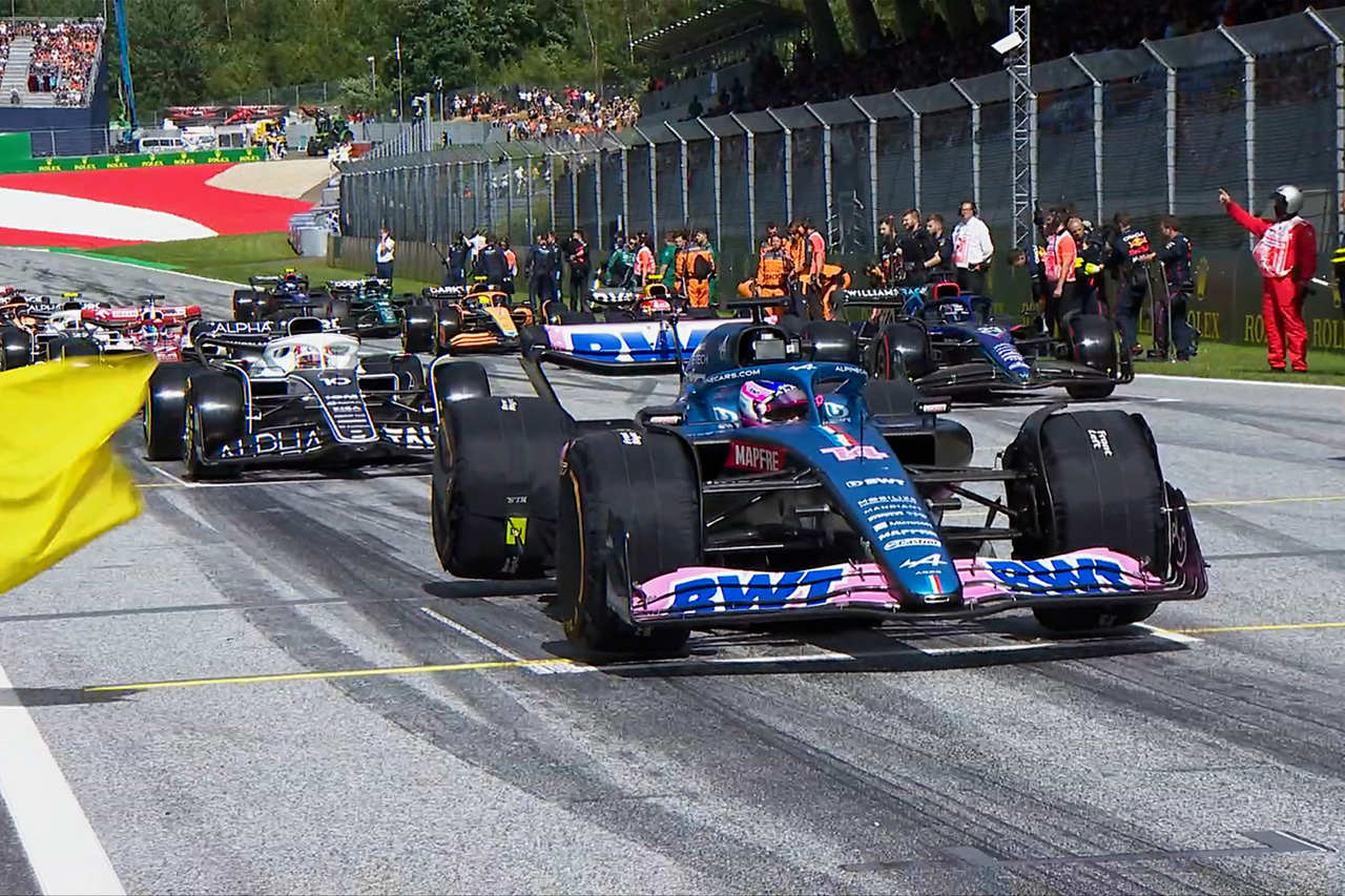 フェルナンド・アロンソ DNSは電気系の問題「車のスイッチが入らなかった」 / アルピーヌF1チーム F1オーストリアGP スプリント