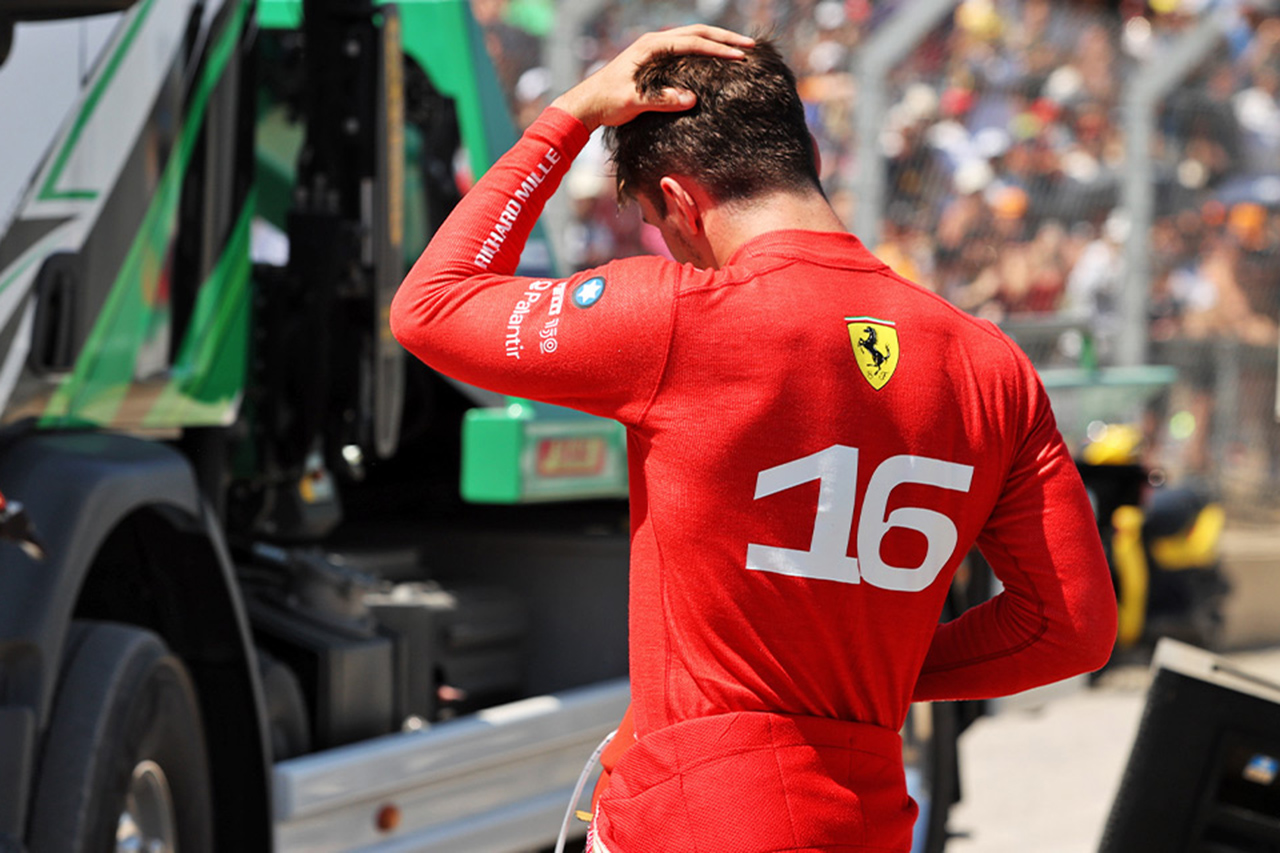 フェラーリF1のシャルル・ルクレール、クラッシュは「すべては僕のミス」 / スクーデリア・フェラーリ F1フランスGP 決勝