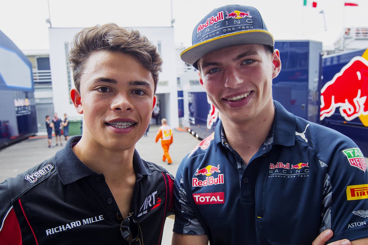 Max Verstappen and Nick de Vries