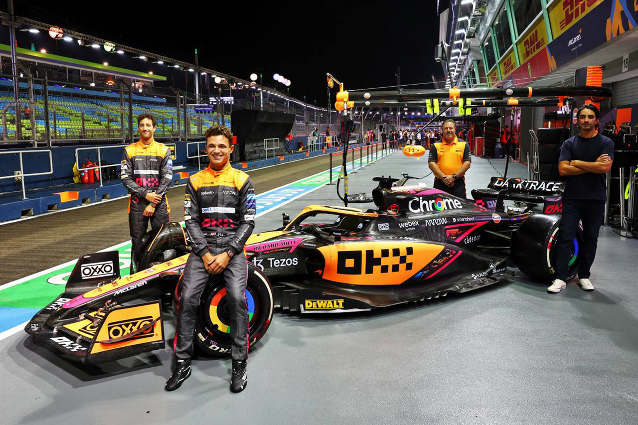 マクラーレン、F1シンガポールGPではノリス1台のみアップグレード投入