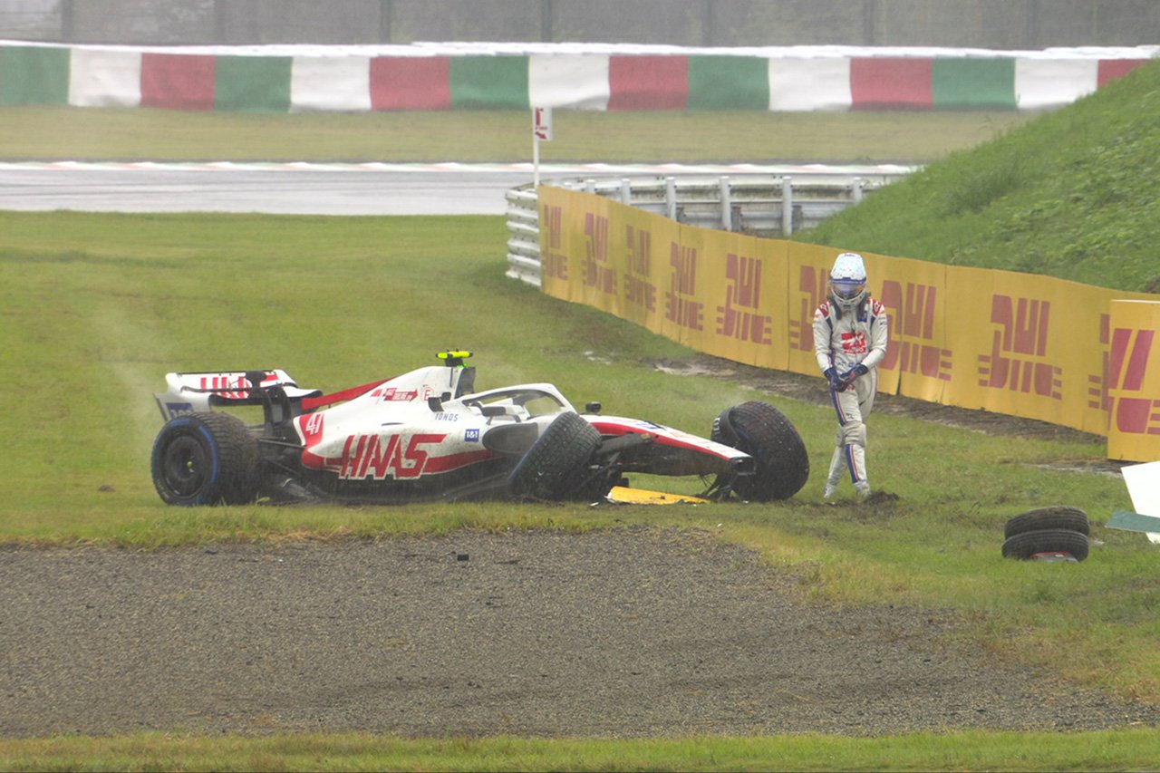 【動画】 ミック・シューマッハ、FP1のチェッカー後にクラッシュ / F1日本GP