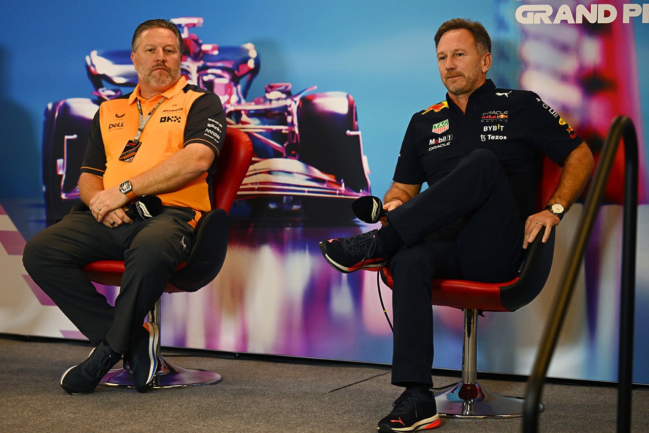 Christian Horner and Zak Brown / United States GP