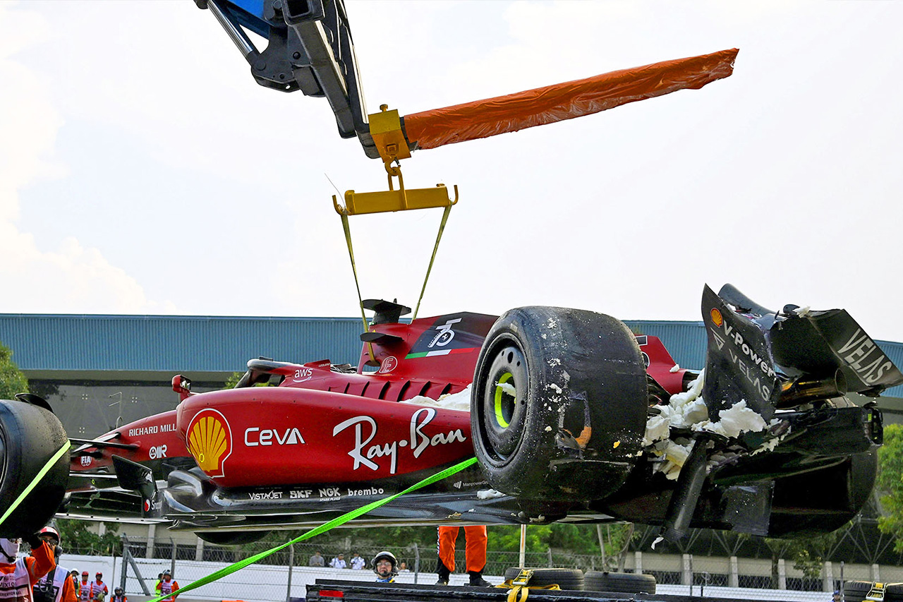 シャルル・ルクレール 「FP2のクラッシュが週末を狂わすことはない」 / F1メキシコGP 金曜フリー走行