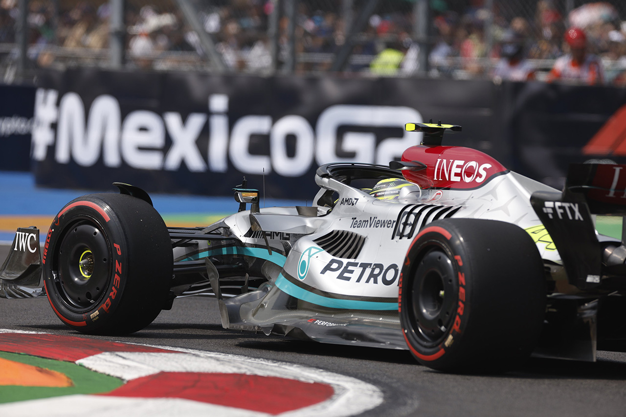 F1メキシコGP フリー走行3回目：ラッセル首位でメルセデスがワンツー 3つ巴のトップ6
