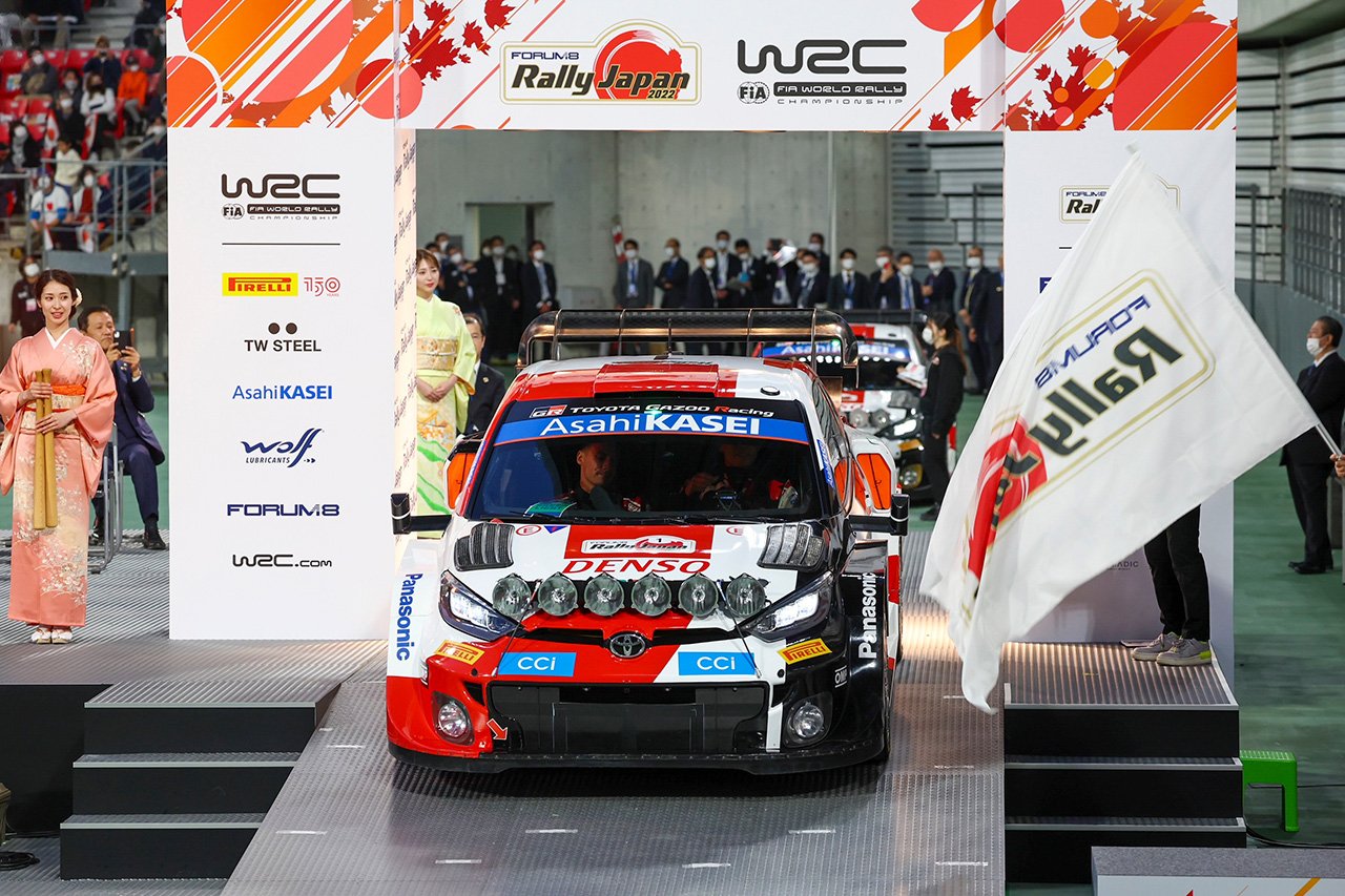 WRCラリージャパンが開幕 SS1でベストタイムを記録したオジエが首位