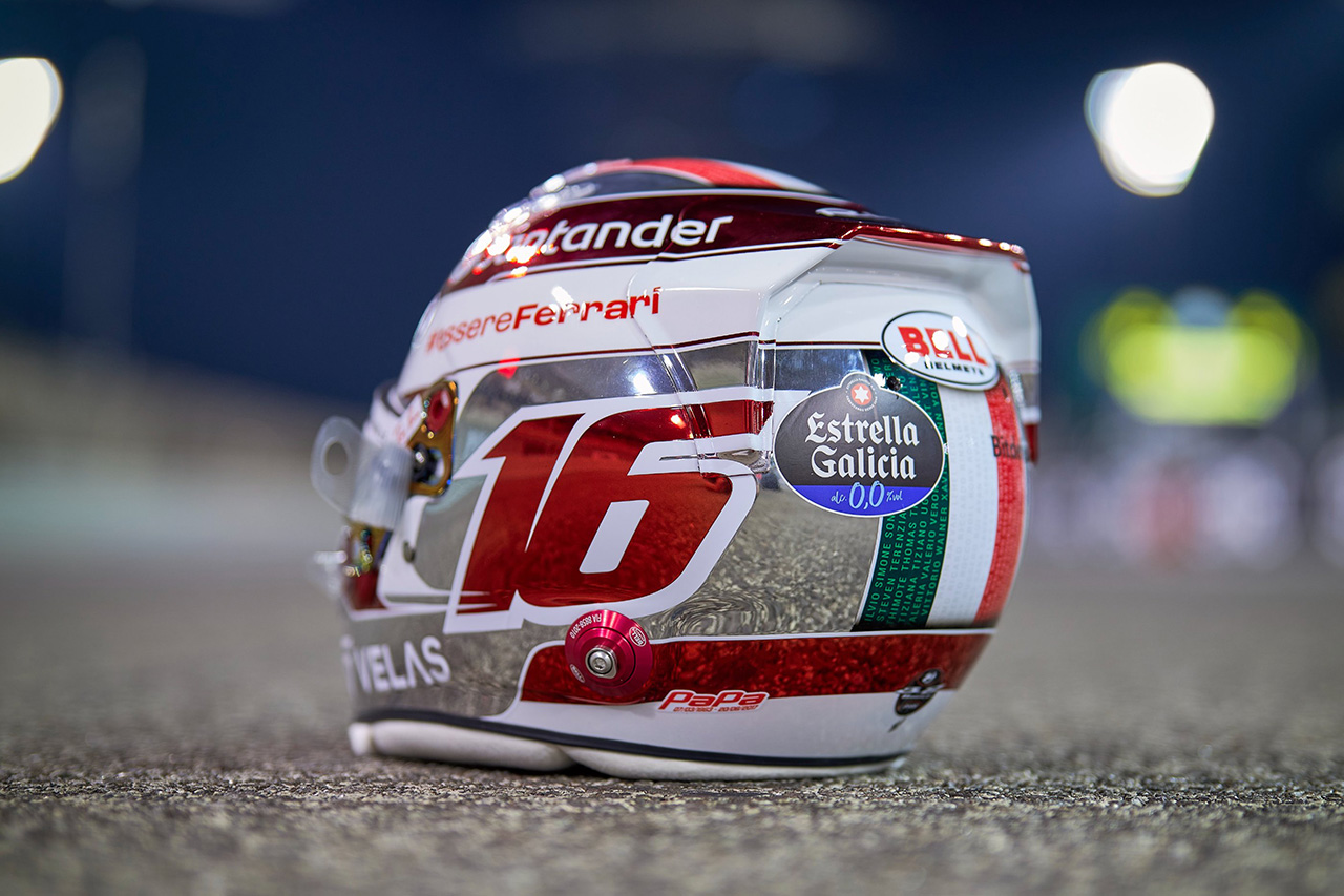 フェラーリ 1/2ヘルメット シャルル・ルクレール 2019 Leclerc