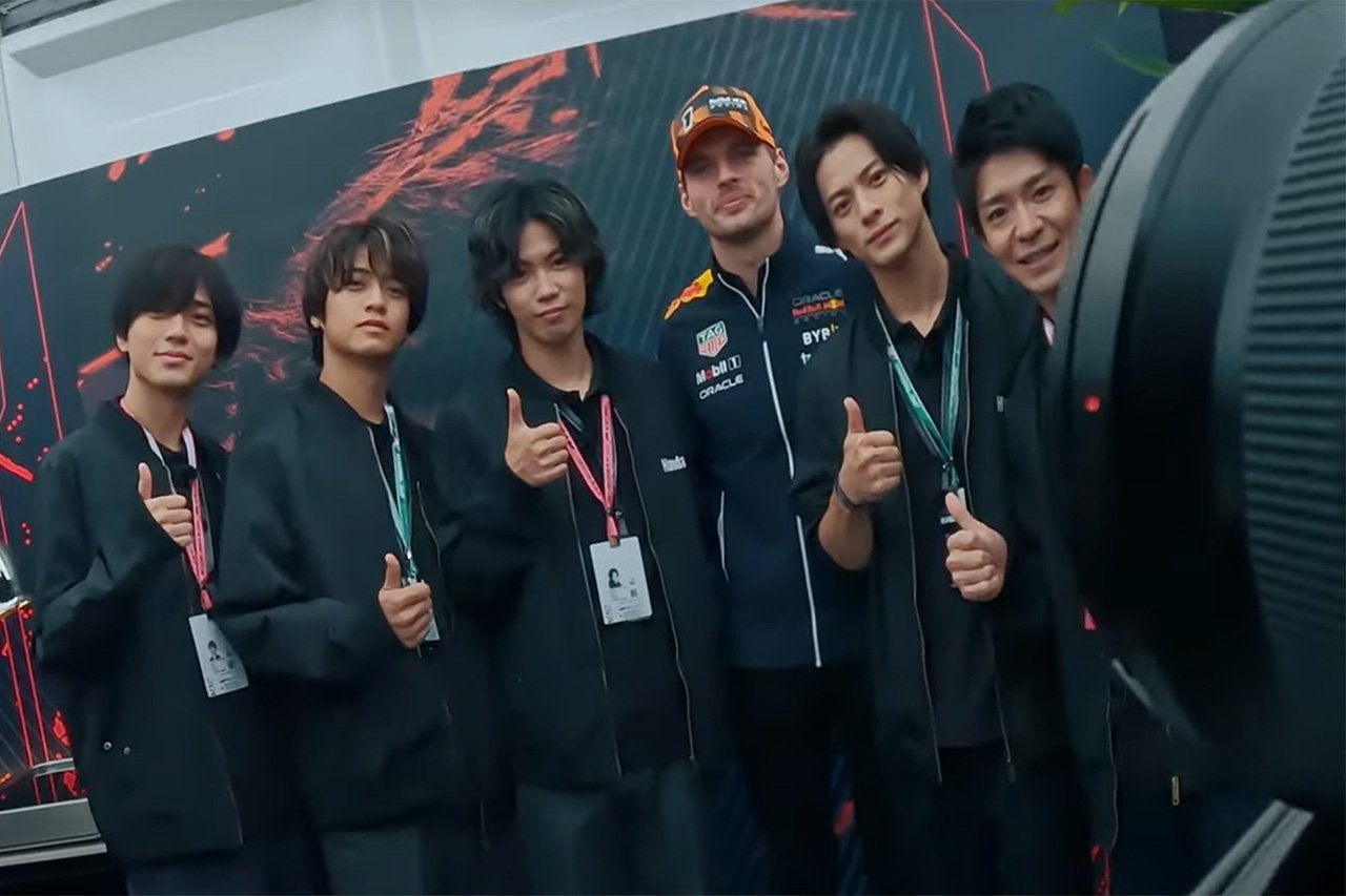 【動画】 キンプリがF1日本GPでF1王者フェルスタッペン＆角田裕毅と対面