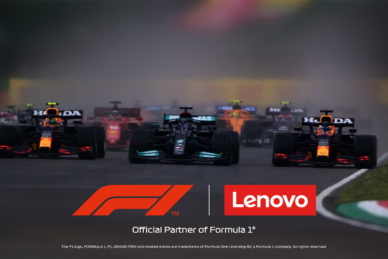 F1がレノボと提携、最先端技術をオペレーションに導入