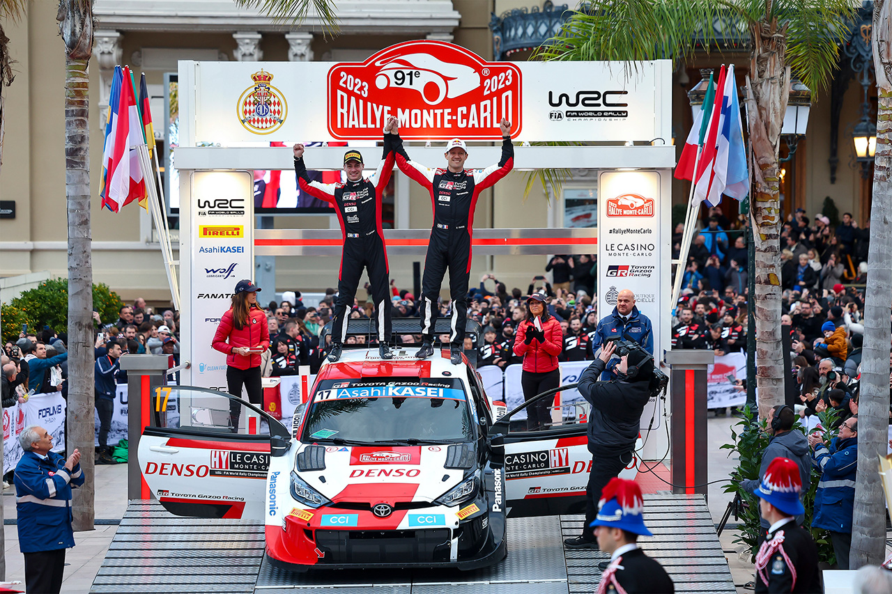 WRC：トヨタのオジエがラリー・モンテカルロ最多記録の9勝目