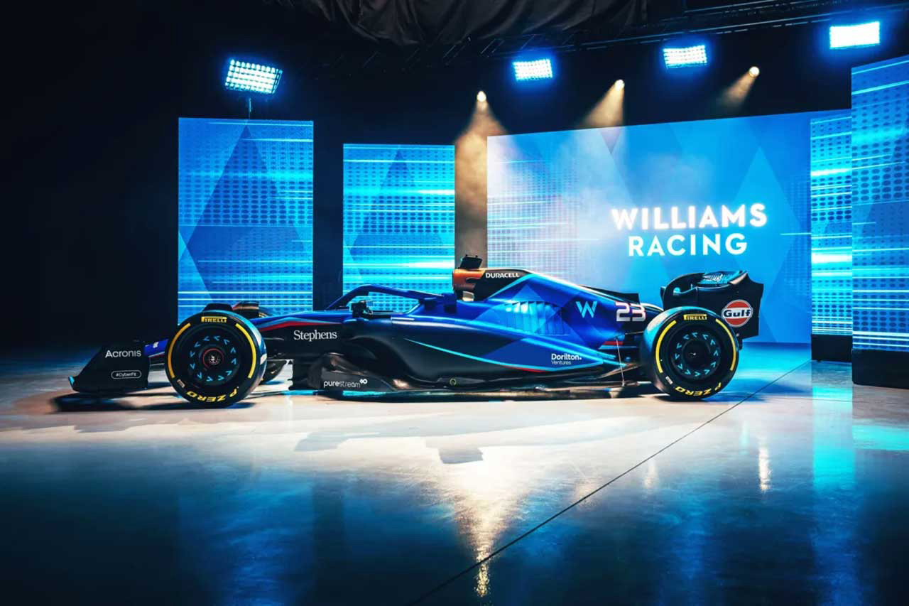 ウィリアムズ・レーシング、2023年F1マシンのリバリーは「昨年の進化版」