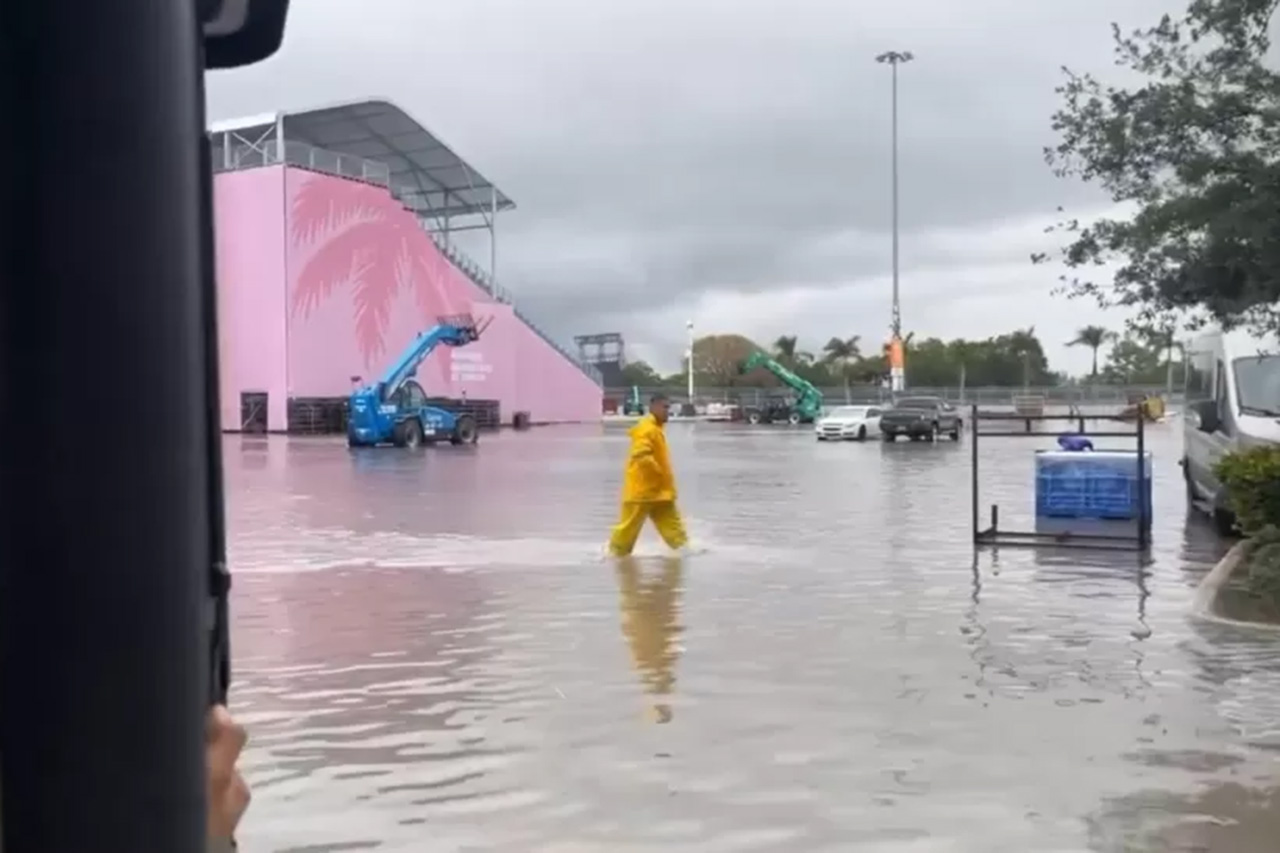 F1マイアミGP：大雨による洪水でフロリダ州の一部で町全体が浸水