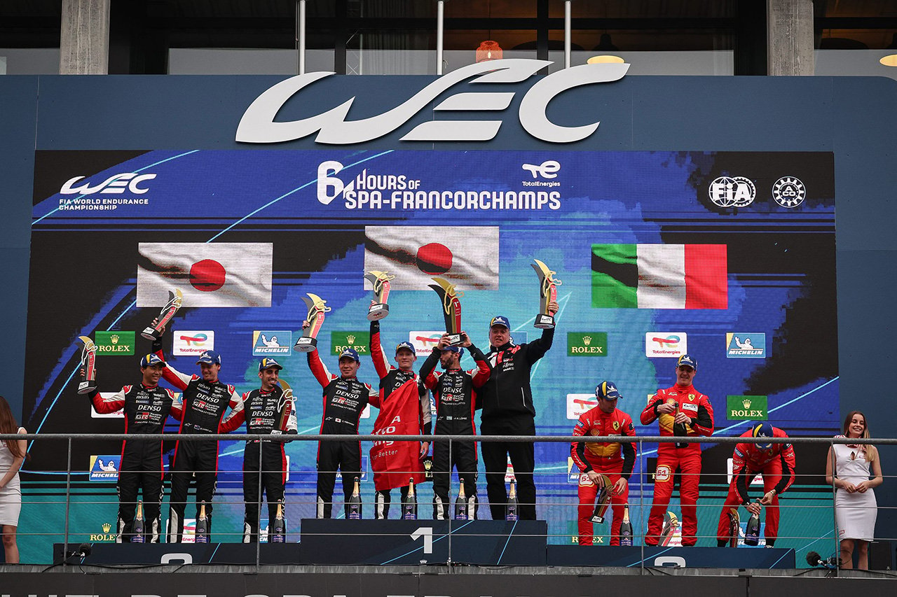 WEC：トヨタ7号車がポール・トゥ・ウィンで今季2勝目 / スパ6時間