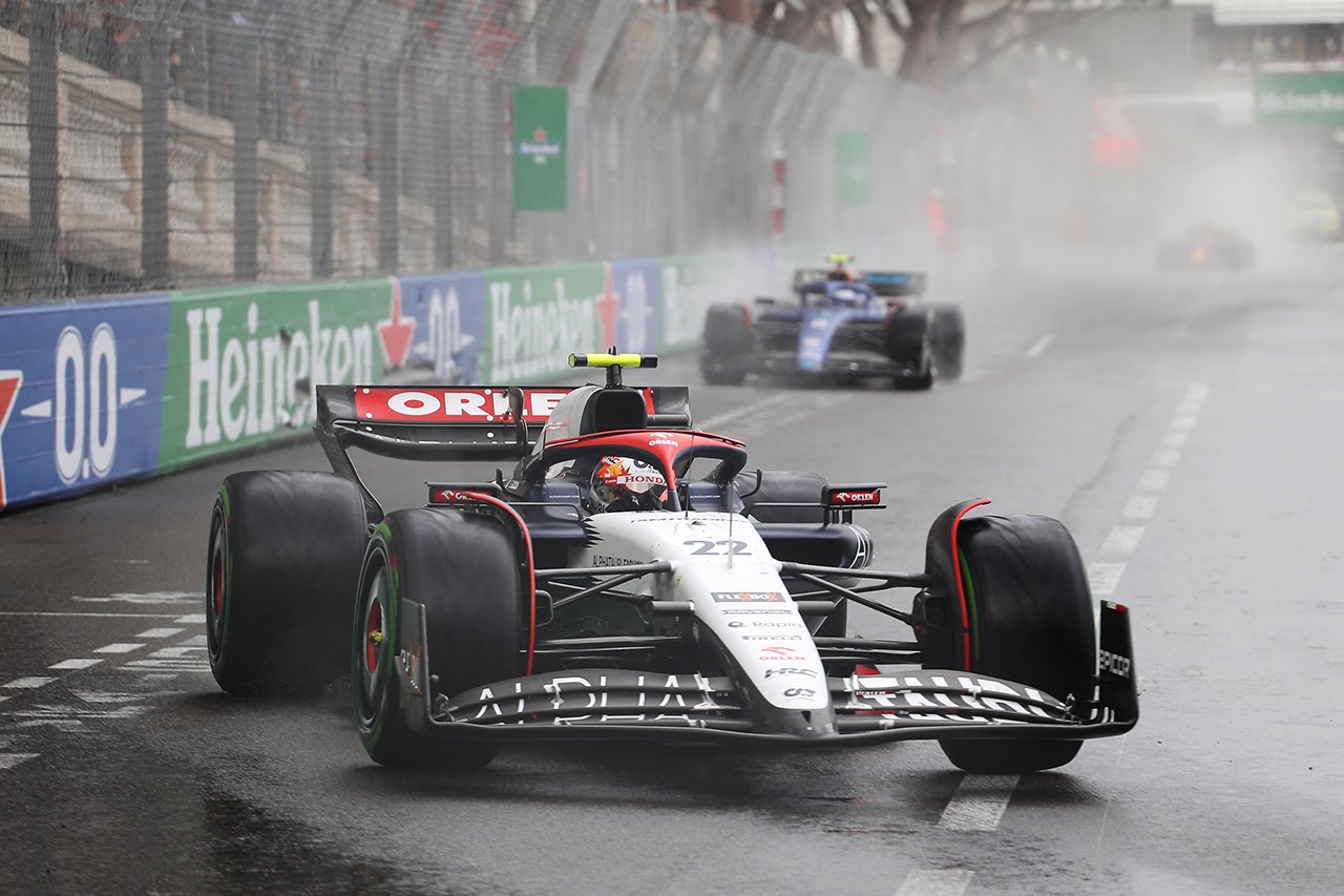 F1モナコGPの突然の雨で角田裕毅らを襲ったブレーキの“グレージング”
