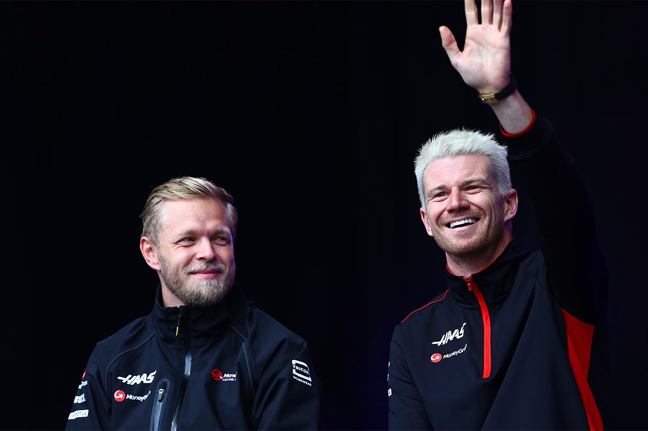ハースF1チーム、2024年のヒュルケンベルグ＆マグヌッセンの残留を発表