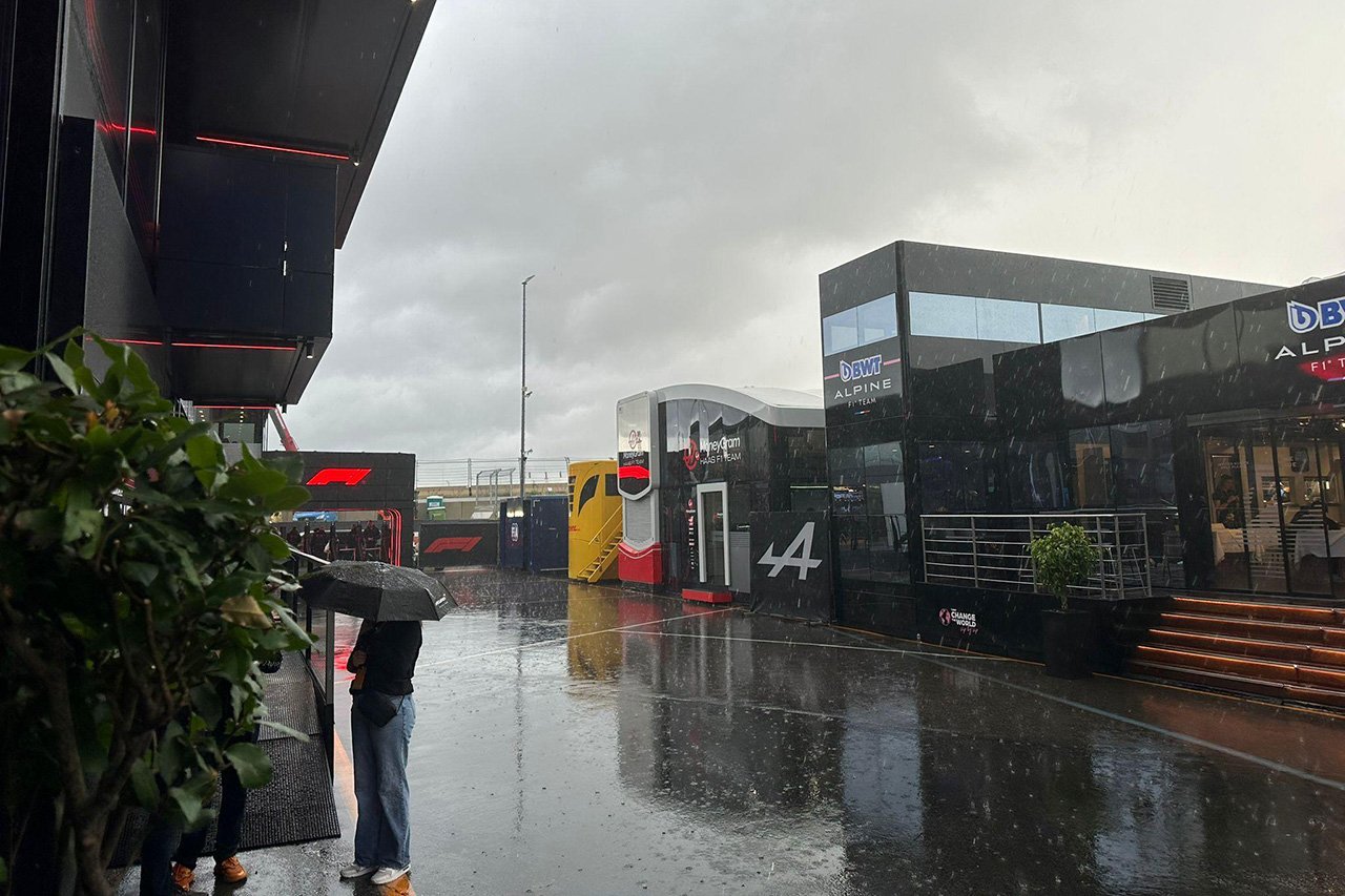 F1オランダGP：最終プラクティスを前にザントフォールトに大雨