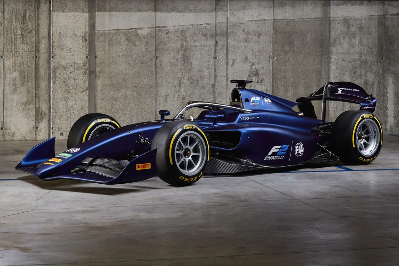 FIA F2、2024年導入の新型マシンを披露「可能な限りF1マシンに近づけた」
