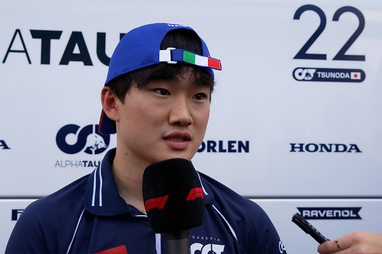 角田裕毅 F1イタリアGP初日談 「トップ10にはまだコンマ数秒足りない」