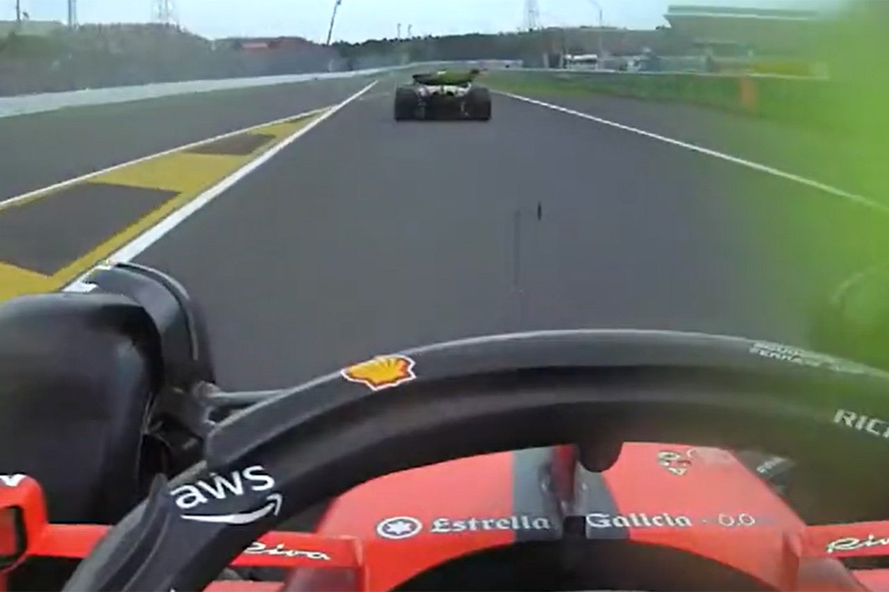 F1日本GP：カルロス・サインツ、マクラーレンのフロービズを浴びる