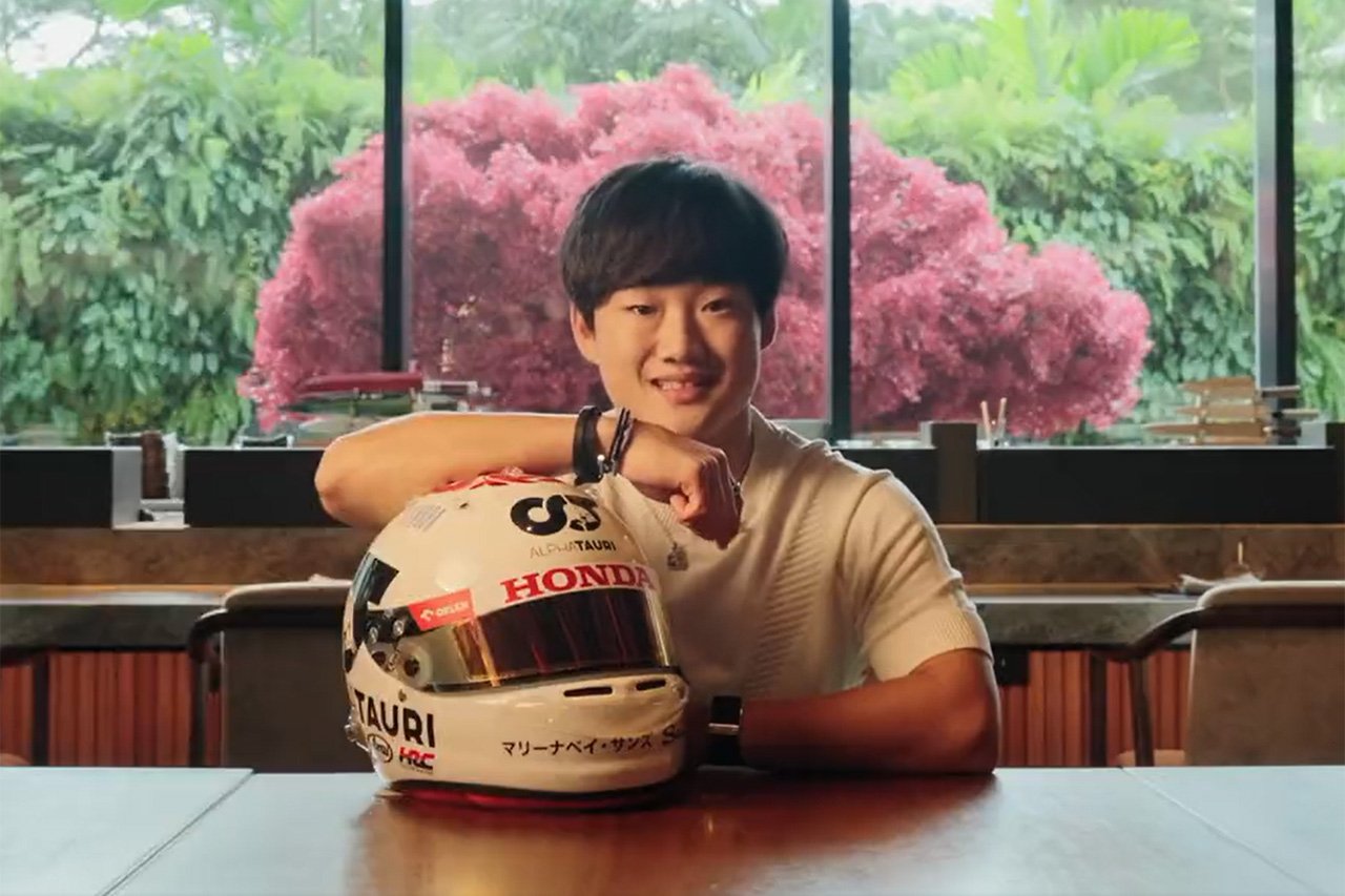 角田裕毅、2023年F1日本GPヘルメットは「ホンダの創立75周年を記念」