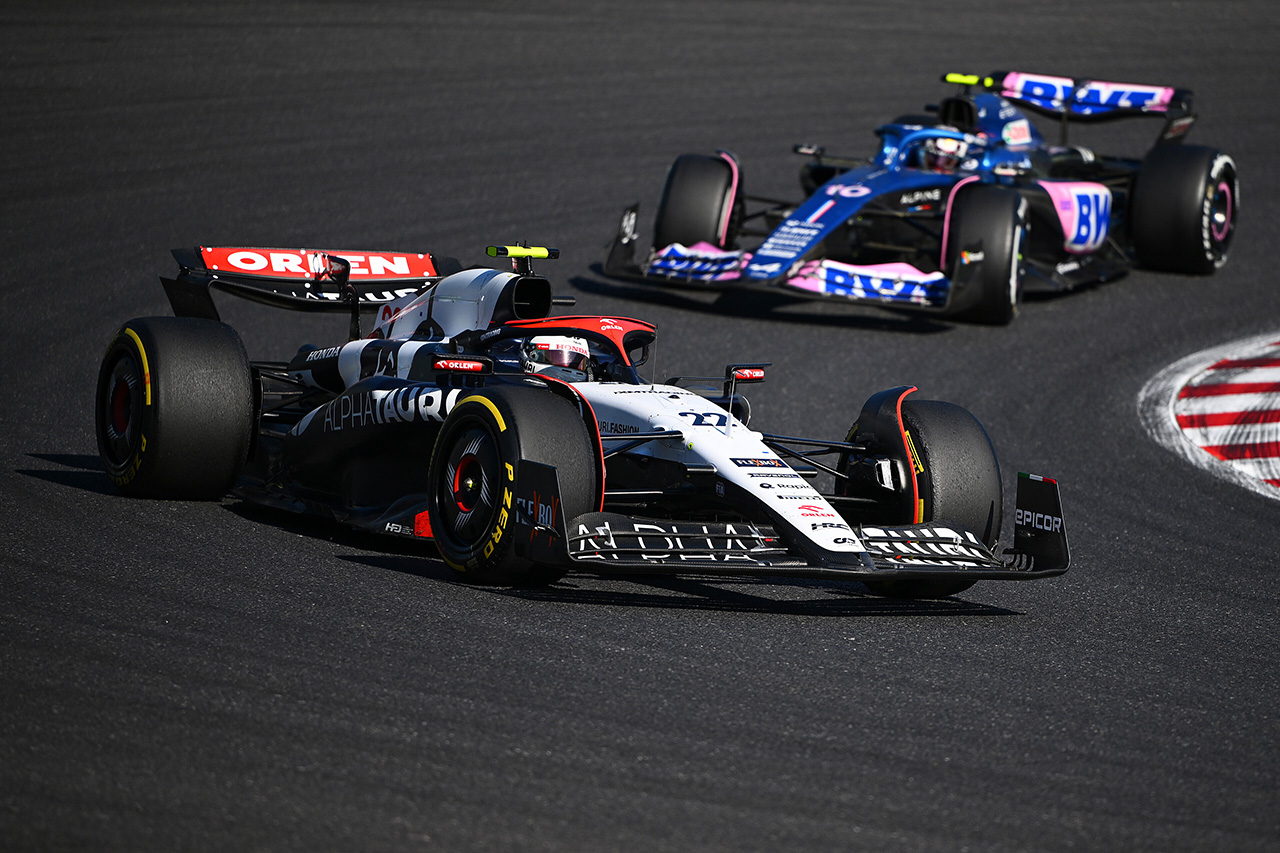 アルファタウリF1、角田裕毅のポイント圏外は「タイヤ勝負では不利だった」