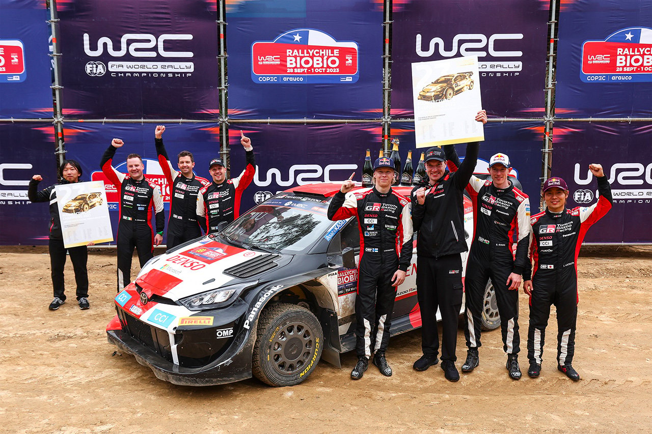 WRC：トヨタ、3年連続でマニュファクチャラーズタイトルを獲得