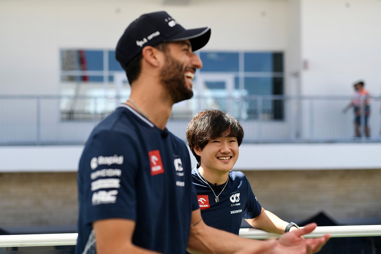 角田裕毅 F1復帰のダニエル・リカルドから「感情のコントロールを学びたい」