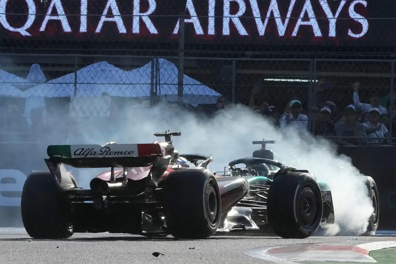 バルテリ・ボッタス F1メキシコGPでストロールと接触「消えることはできなかった」