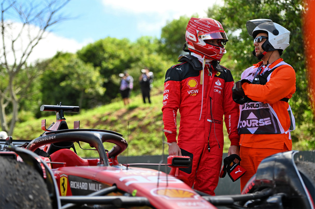 シャルル・ルクレール F1サンパウロGP決勝DNS「エンジンの問題で後輪がロック」 （ブラジルGP）
