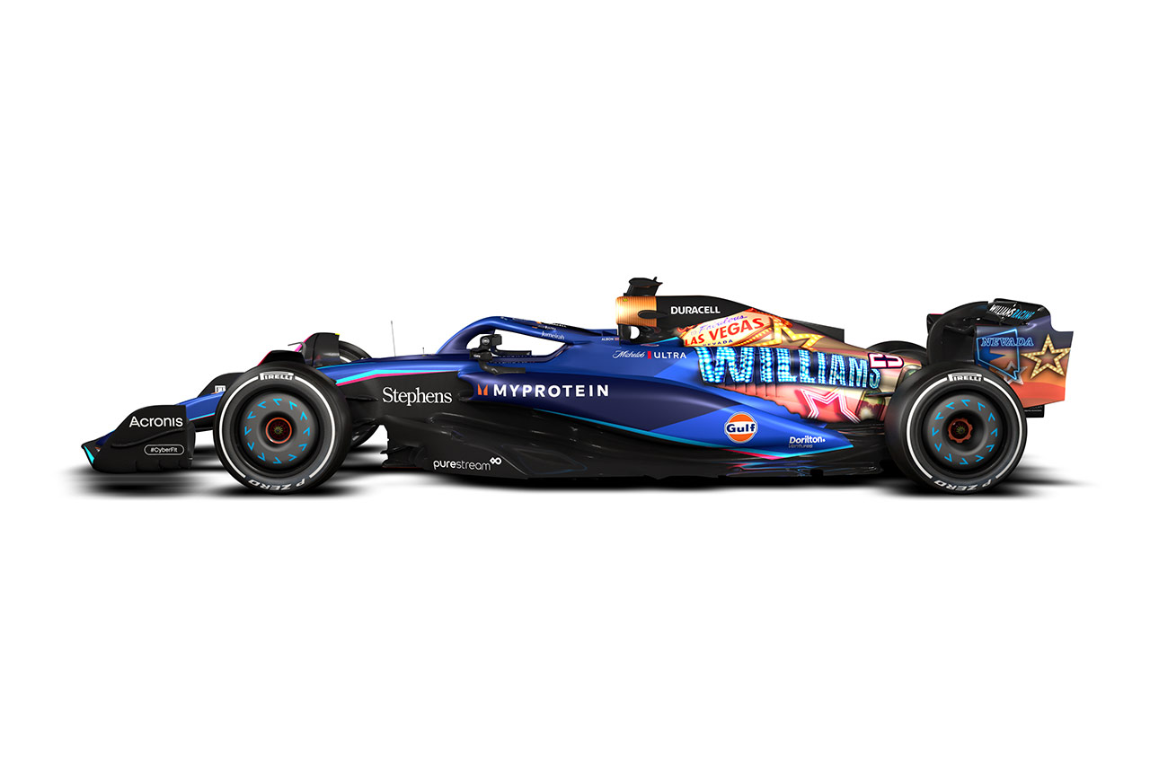 ウィリアムズ F1ラスベガスGPに特別なマシンカラーリングで出場
