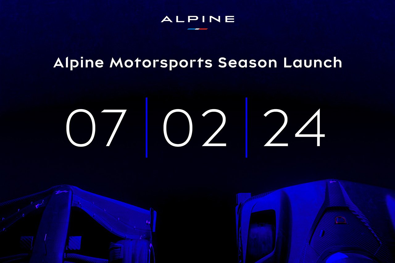 アルピーヌF1チーム 2024年F1マシン『A524』を2月7日に発表