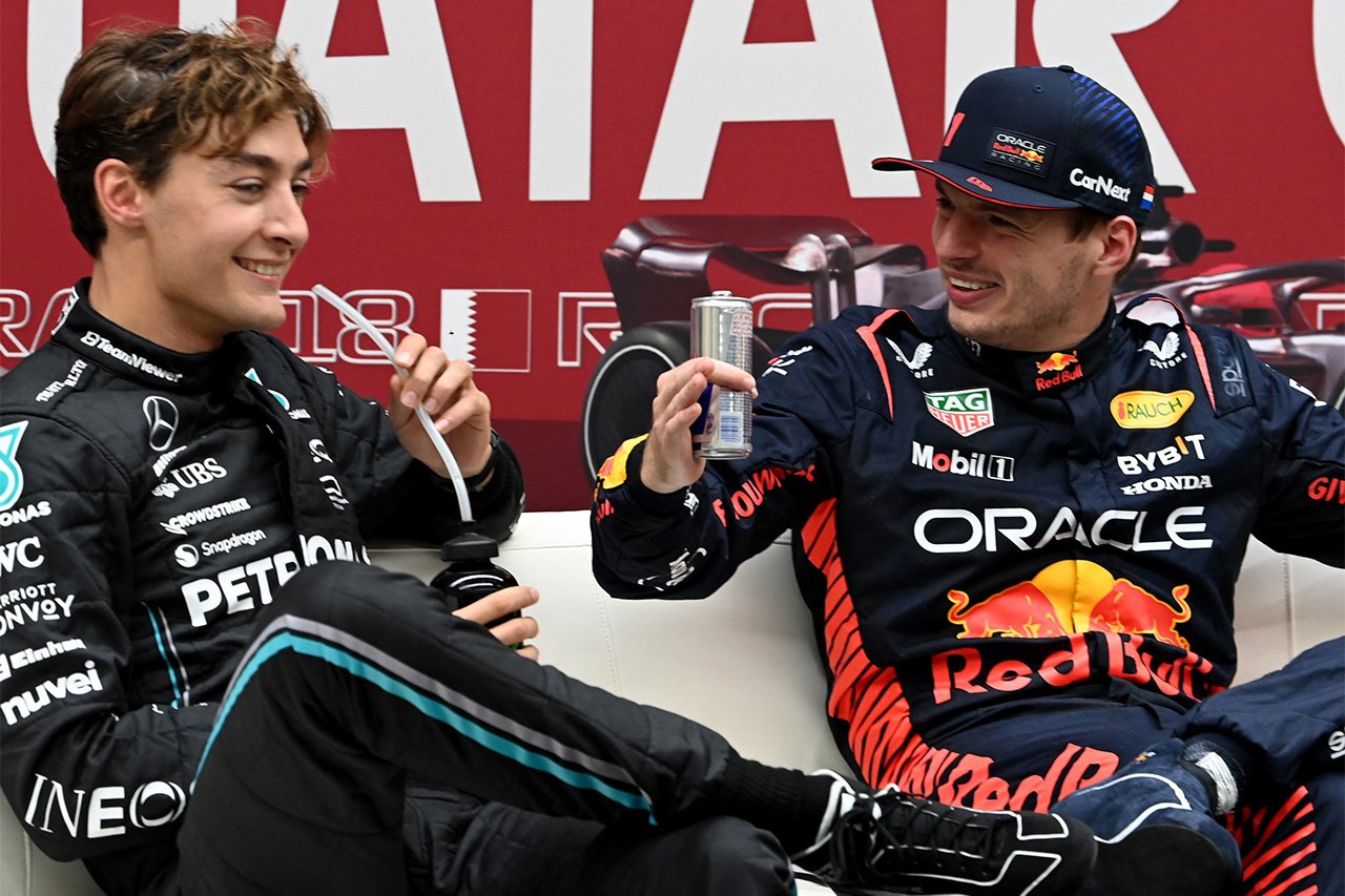 コーヒー店でアロンソに会ったラッセルに「ブレーキテストした？」とマックス・フェルスタッペン / F1日本GP木曜記者会見