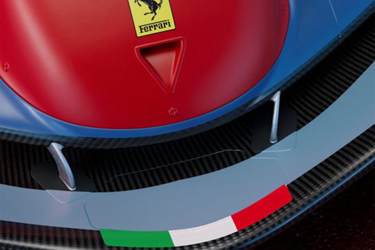 フェラーリF1 赤＋青のF1マイアミGP特別カラーリングの一部を公開