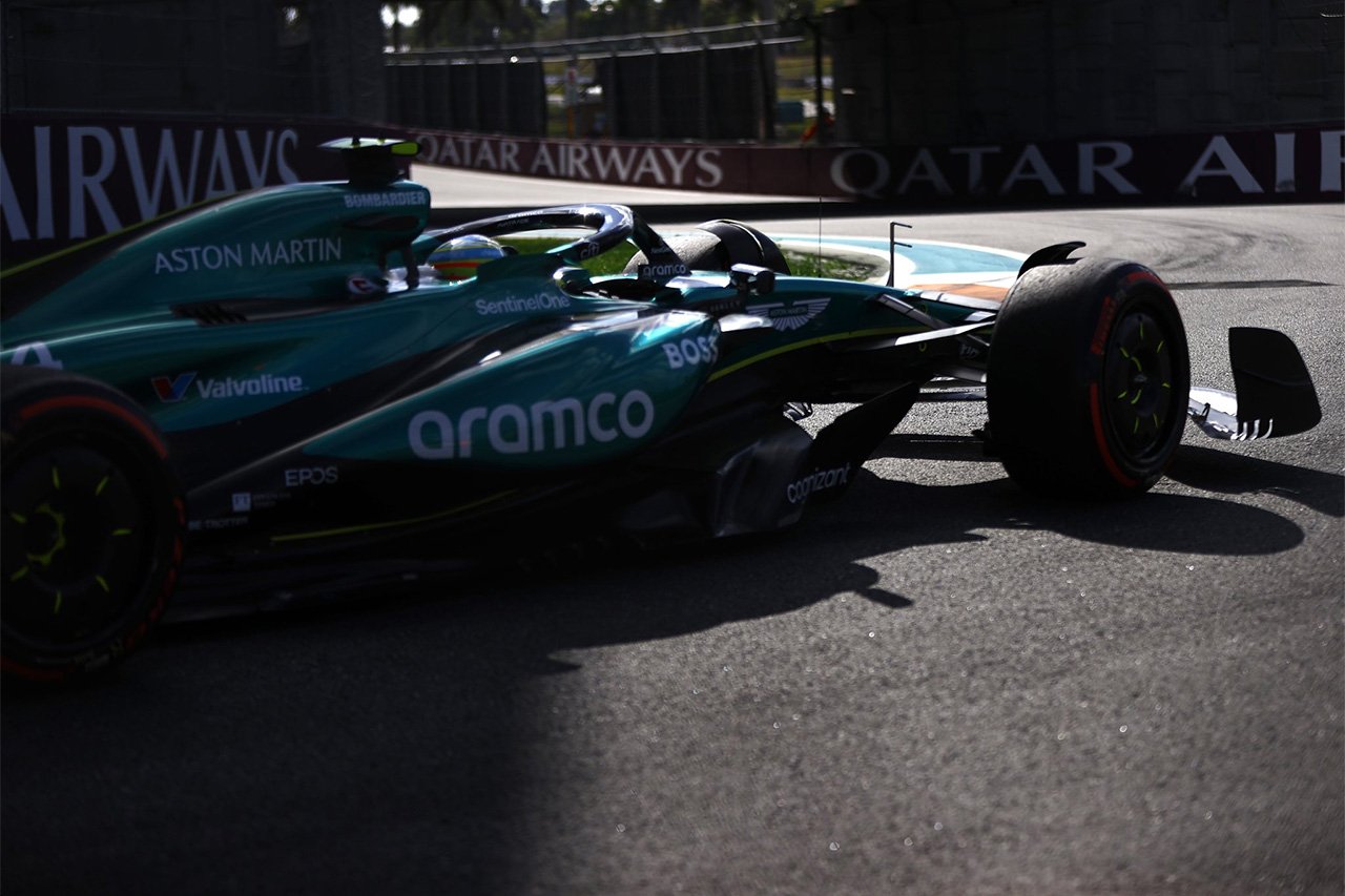F1マイアミGP 予選Q2：フェルナンド・アロンソが今季初のQ2敗退