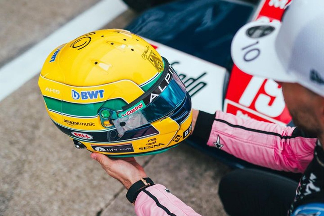 ピエール・ガスリー F1エミリア・ロマーニャGPでセナに敬意を表したヘルメット