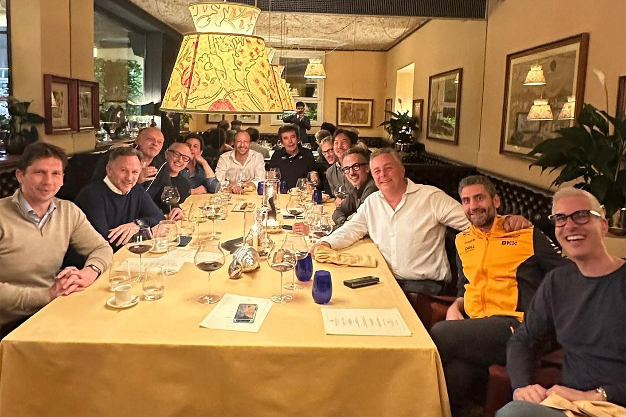 F1チーム代表 イモラでステファノ・ドメニカリ主催の晩餐会