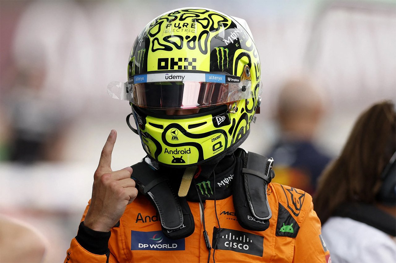F1スペインGP予選 ランド・ノリスが自身2度目のPP獲得 角田裕毅Q1敗退