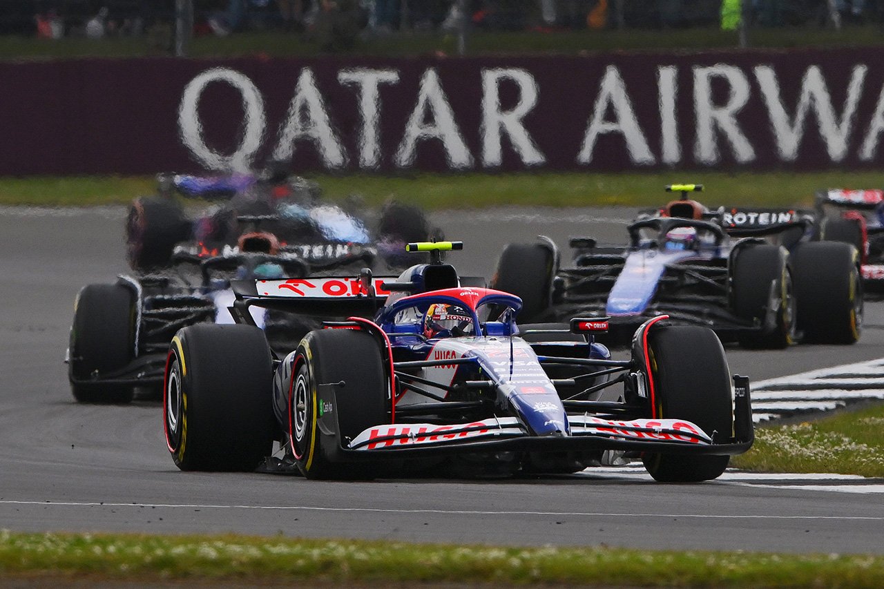 F1イギリスGP 決勝：ルイス・ハミルトンが今季初優勝 角田裕毅は10位