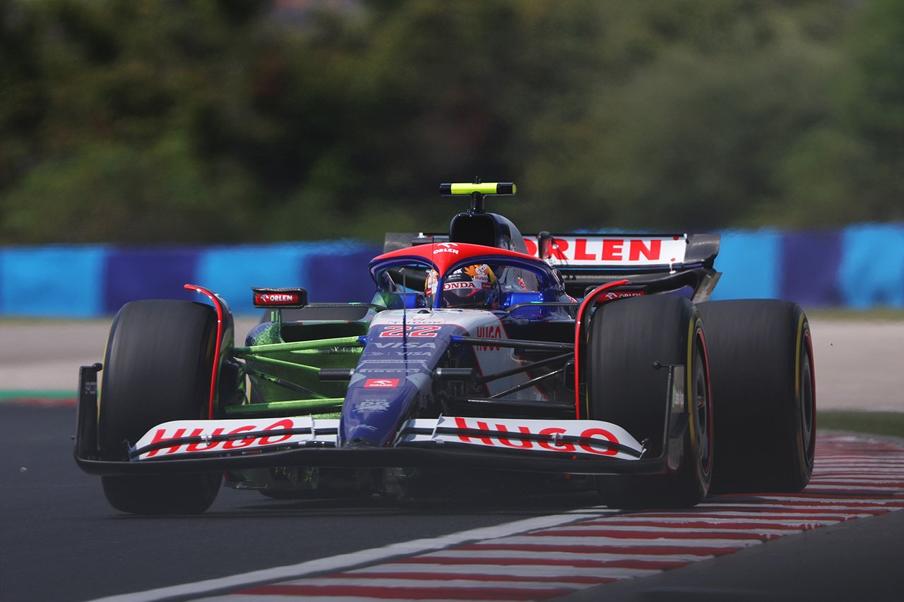 F1ハンガリーGP フリー走行2回目：ランド・ノリス首位 角田裕毅は19番手