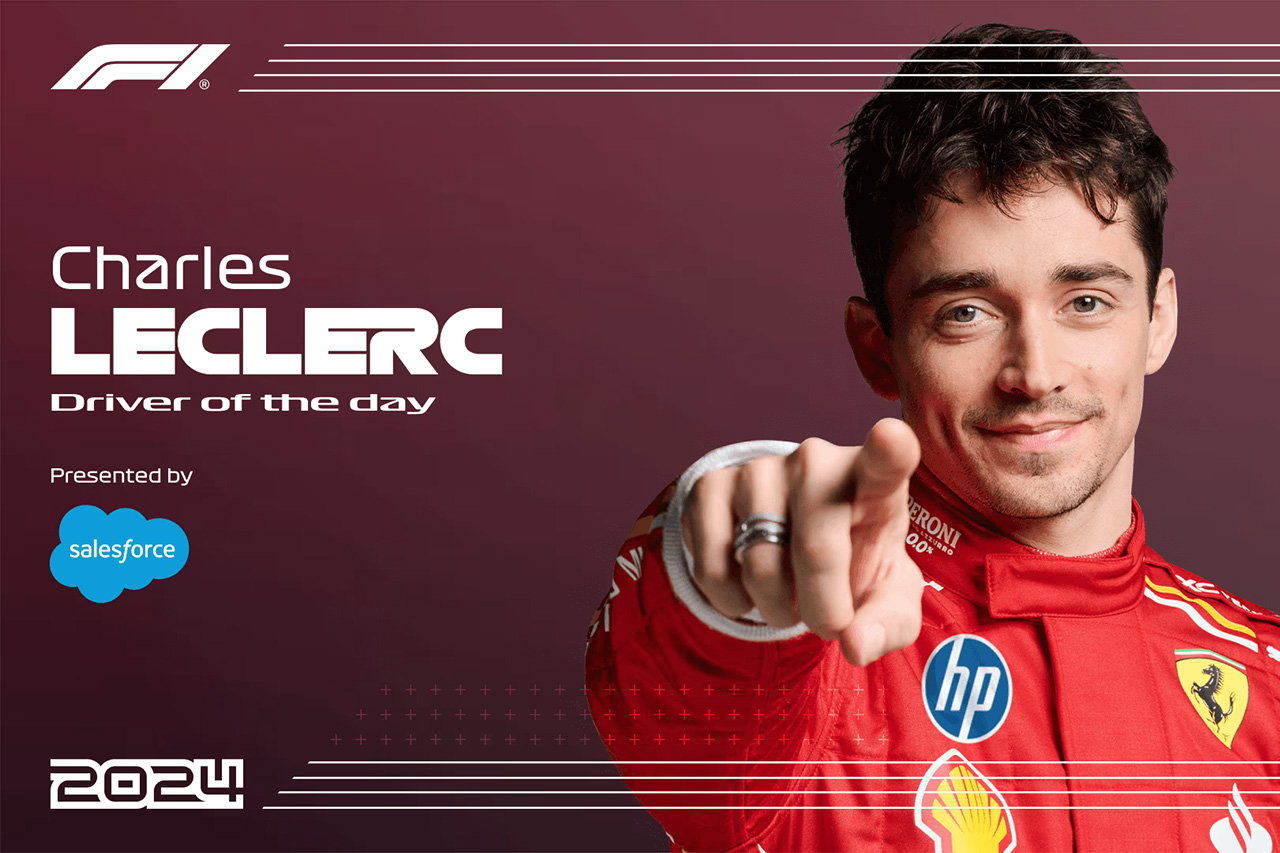 2024年F1 イタリアGP：シャルル・ルクレールがDRIVER OF THE DAY