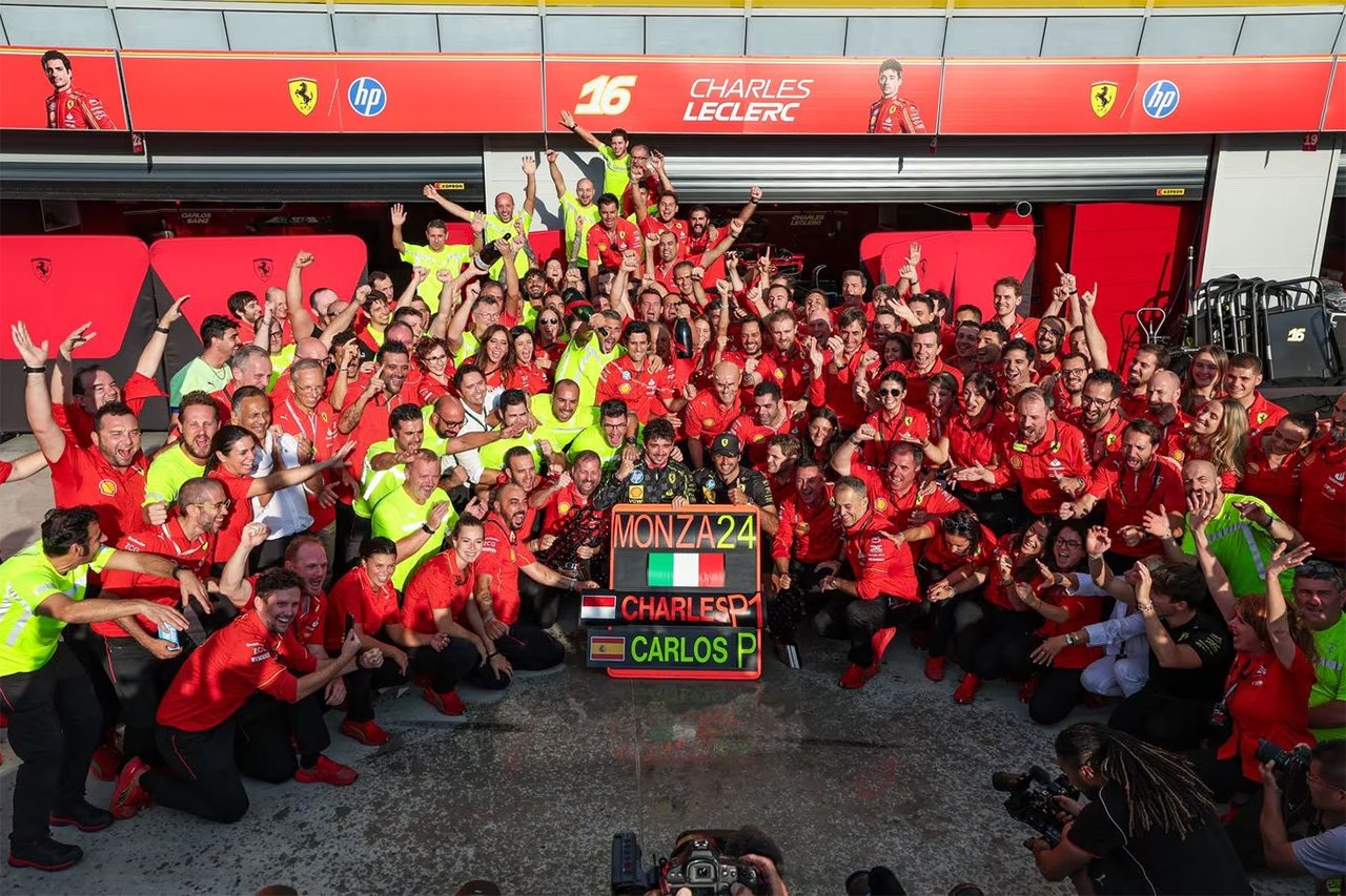 フェラーリ F1イタリアGP優勝＆4位「リスクを冒して1ストップ戦略に変更」