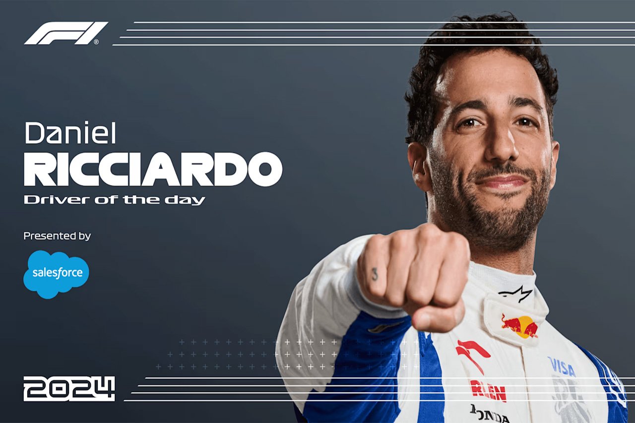 F1シンガポールGP：ダニエル・リカルドがDRIVER OF THE DAY