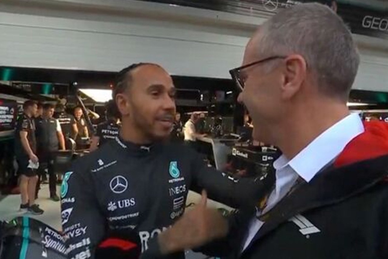 ルイス・ハミルトン F1サンパウロGP予選延期のCEOインタビューに乱入