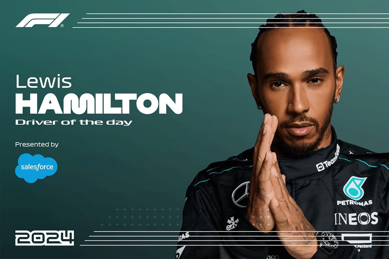 F1ラスベガスGP：ルイス・ハミルトンがDRIVER OF THE DAY