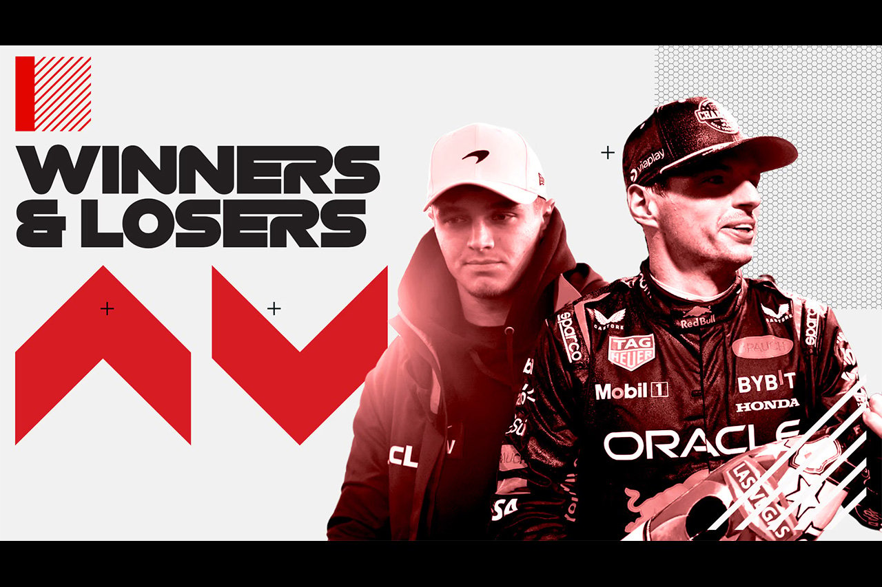 角田裕毅 F1ラスベガスGPで勝者選出：F1公式WINNERS ＆ LOSERS