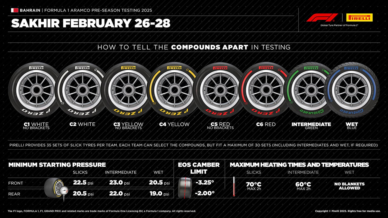 タイヤ 2025年のF1世界選手権 / バーレーングランプリ