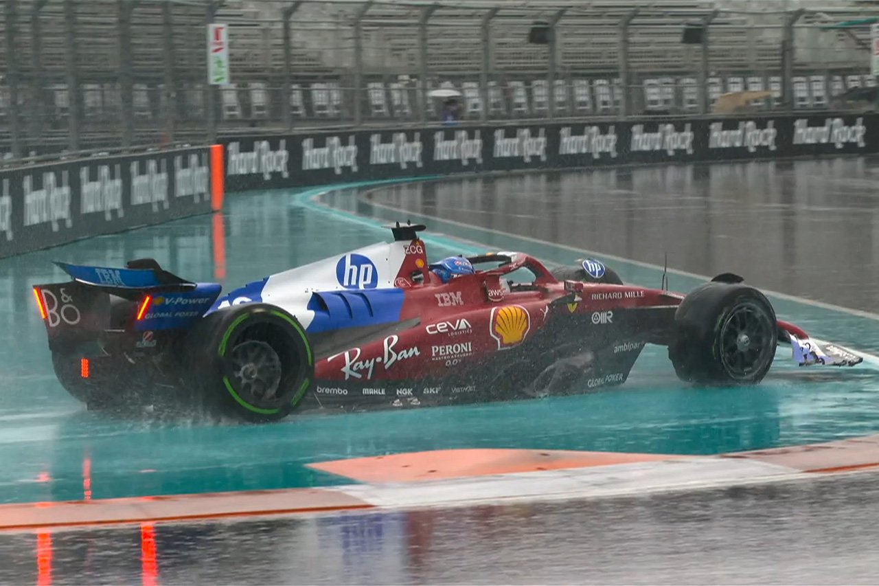シャルル・ルクレール レコノサンスラップで事故りF1マイアミGPスプリント欠場